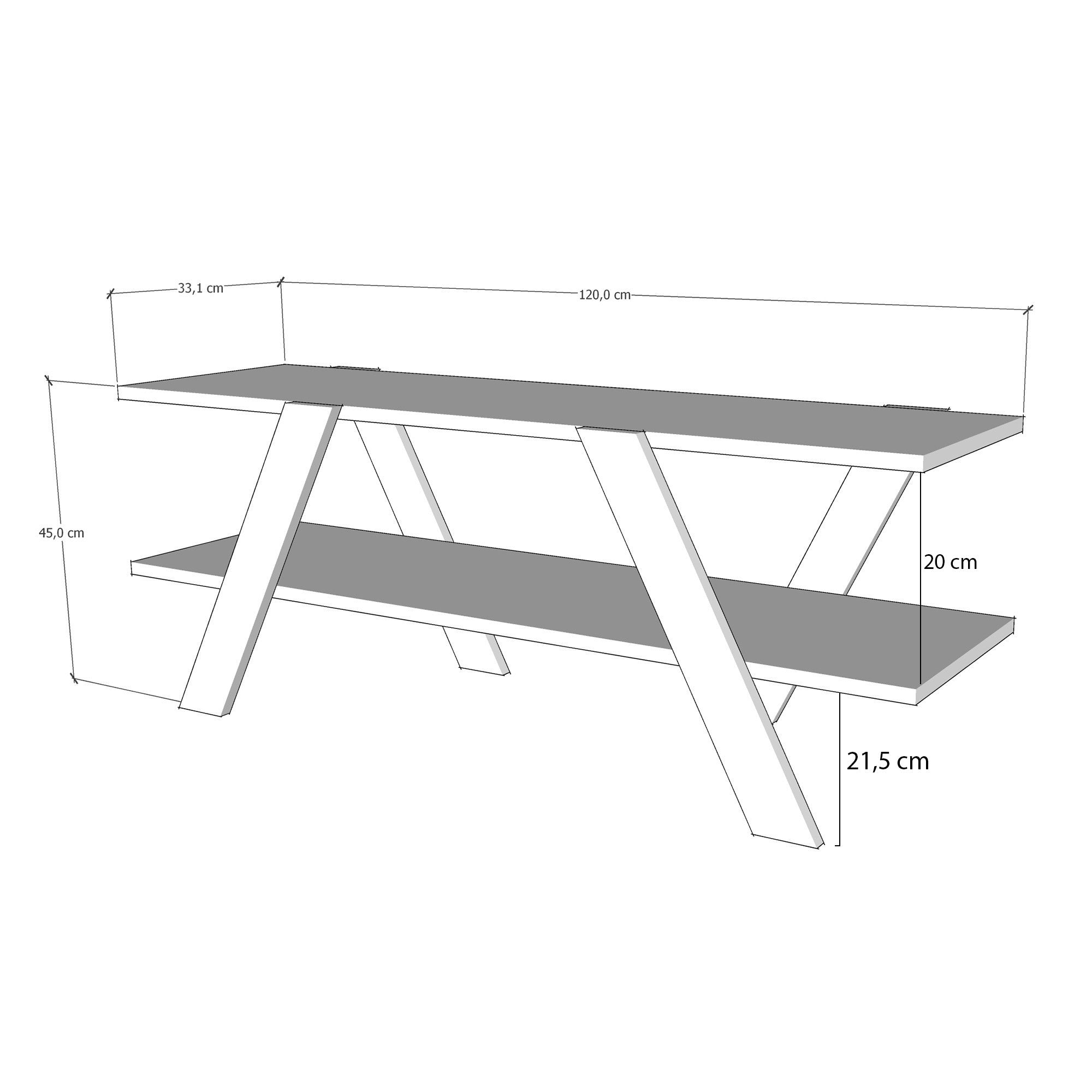 TV Stand April - Anthracite