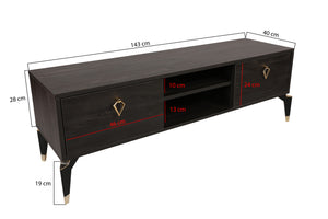 TV Stand Posh - Dark Brown