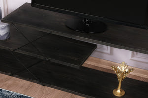 TV Stand Zigzag - Dark Brown