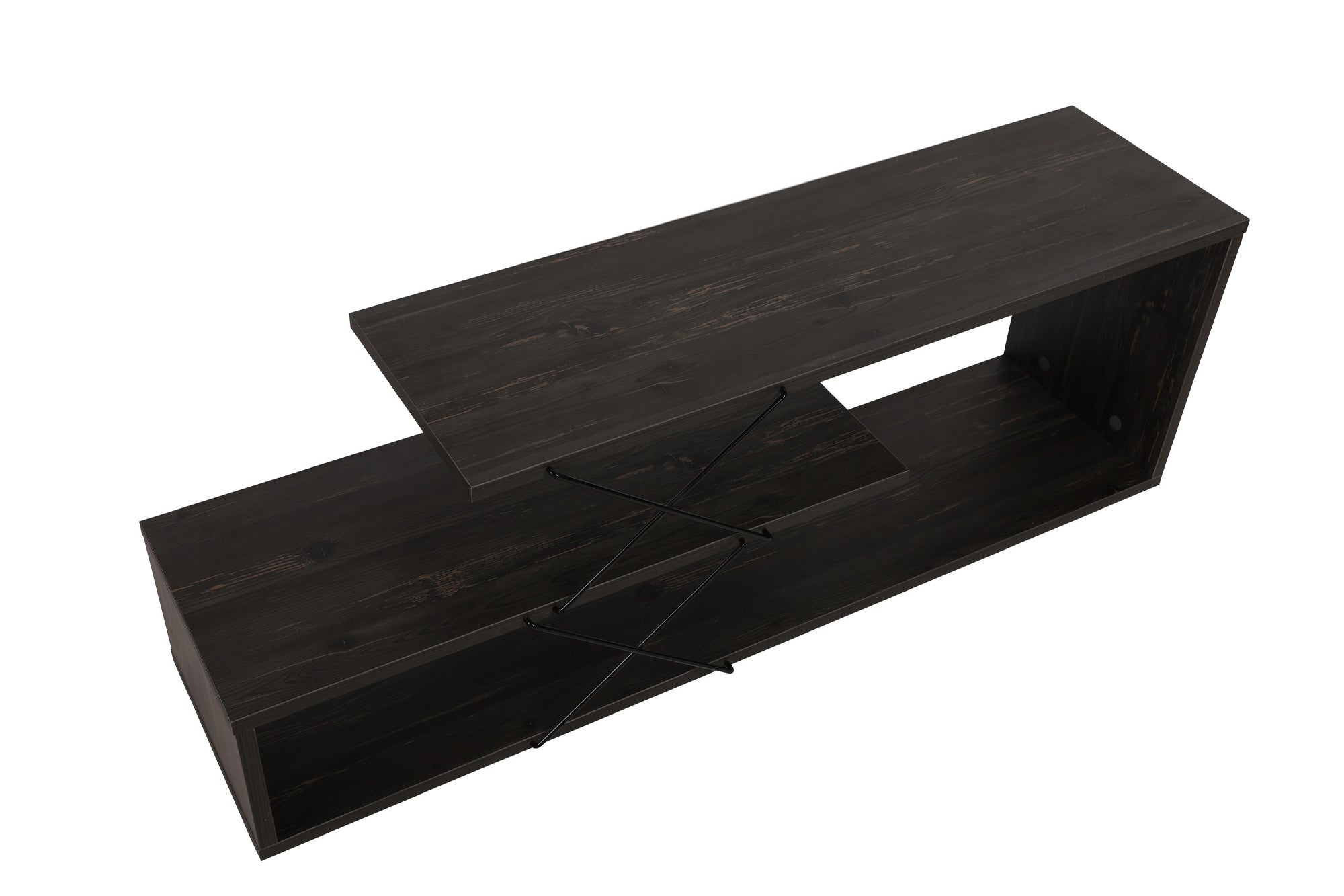 TV Stand Zigzag - Dark Brown