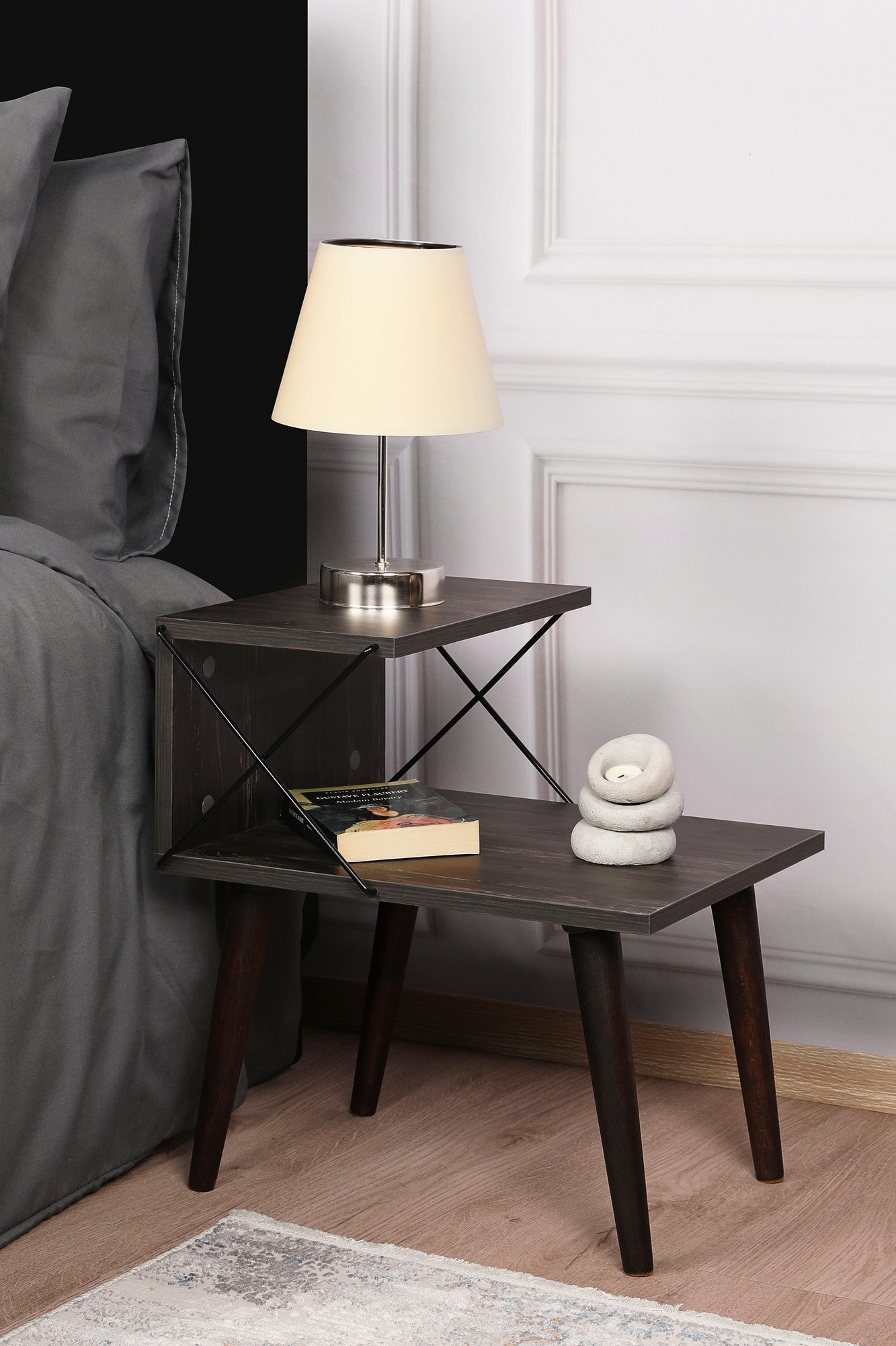 Nightstand Cross - Dark Brown