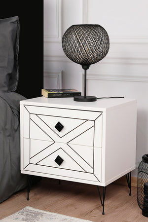 Nightstand Luna - White