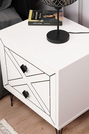 Nightstand Luna - White