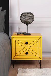 Nightstand Luna - Yellow