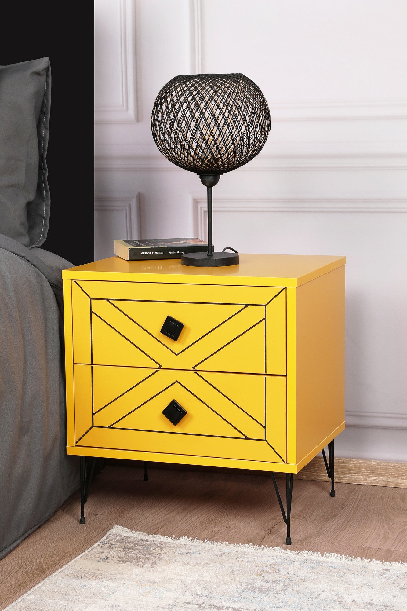 Nightstand Luna - Yellow