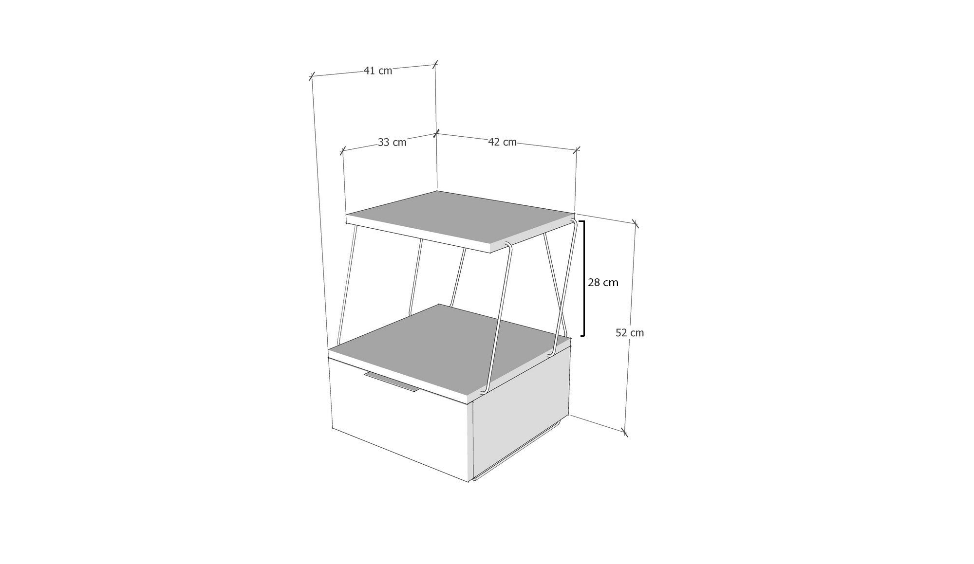 Nightstand Tekoba - Yellow