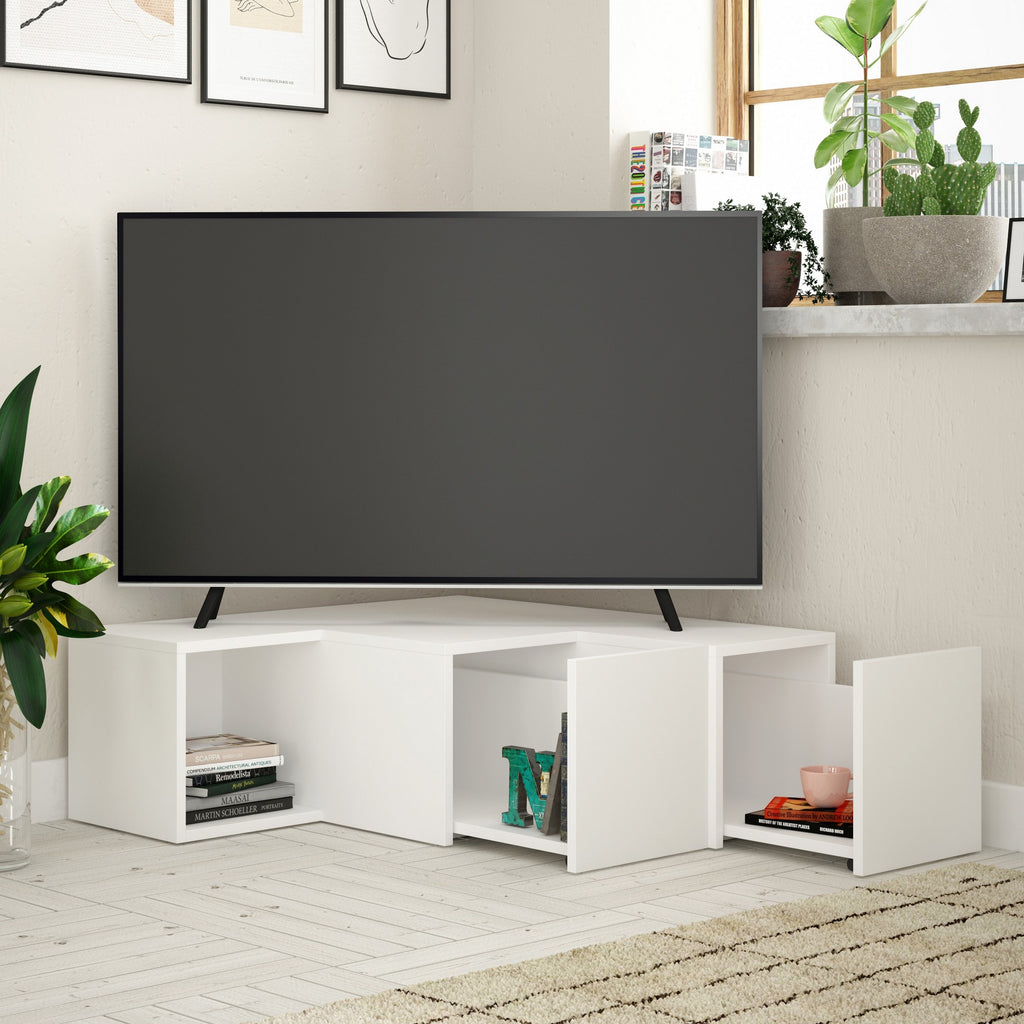 TV Stand Compact - White
