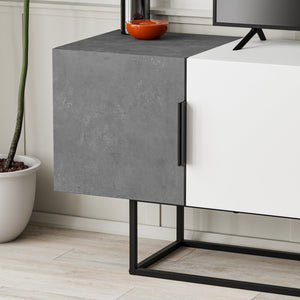 TV Stand Tontini - Grey White Light Mocha