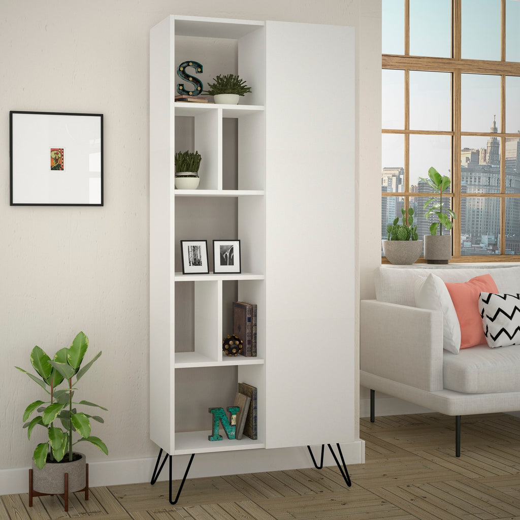 Bookshelf Jedda Bookcase - White
