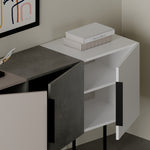 Console Table Tontini - Grey, White, Light Mocha