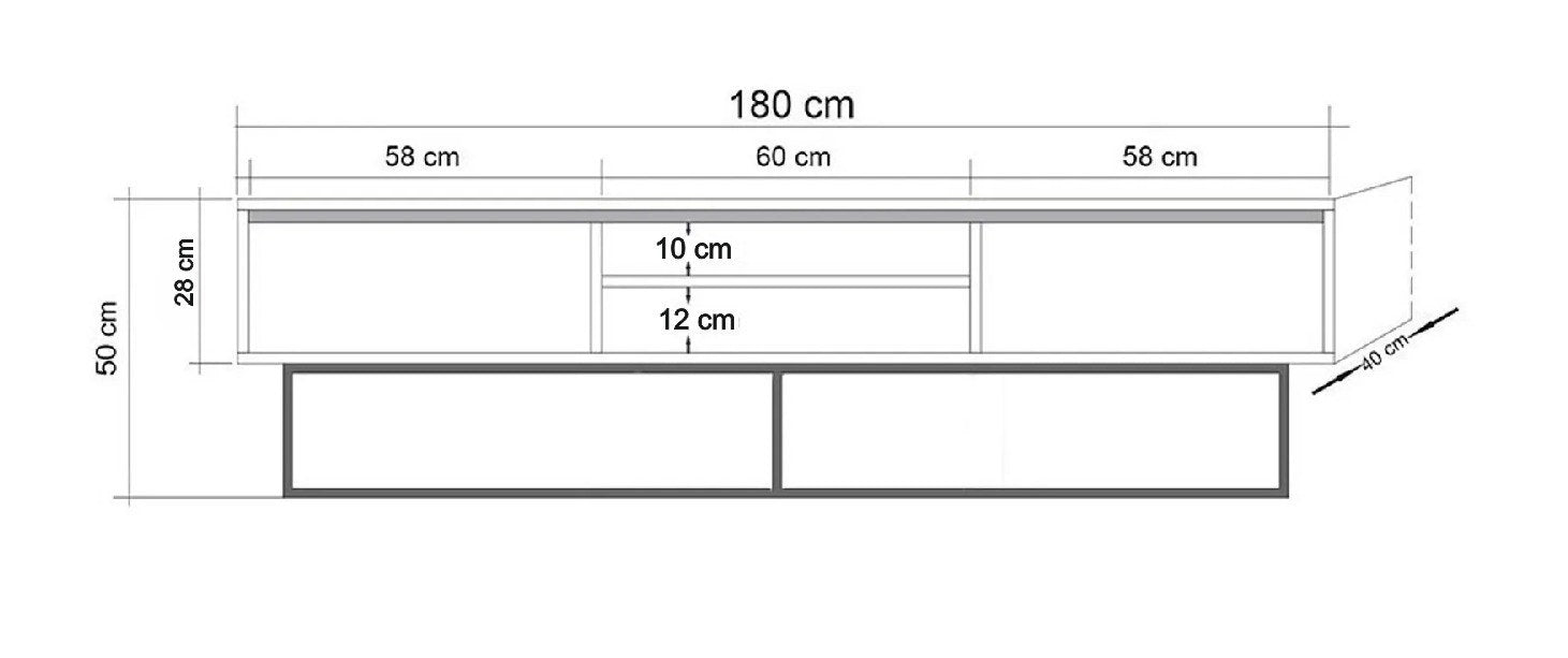 TV Stand Rodez 180