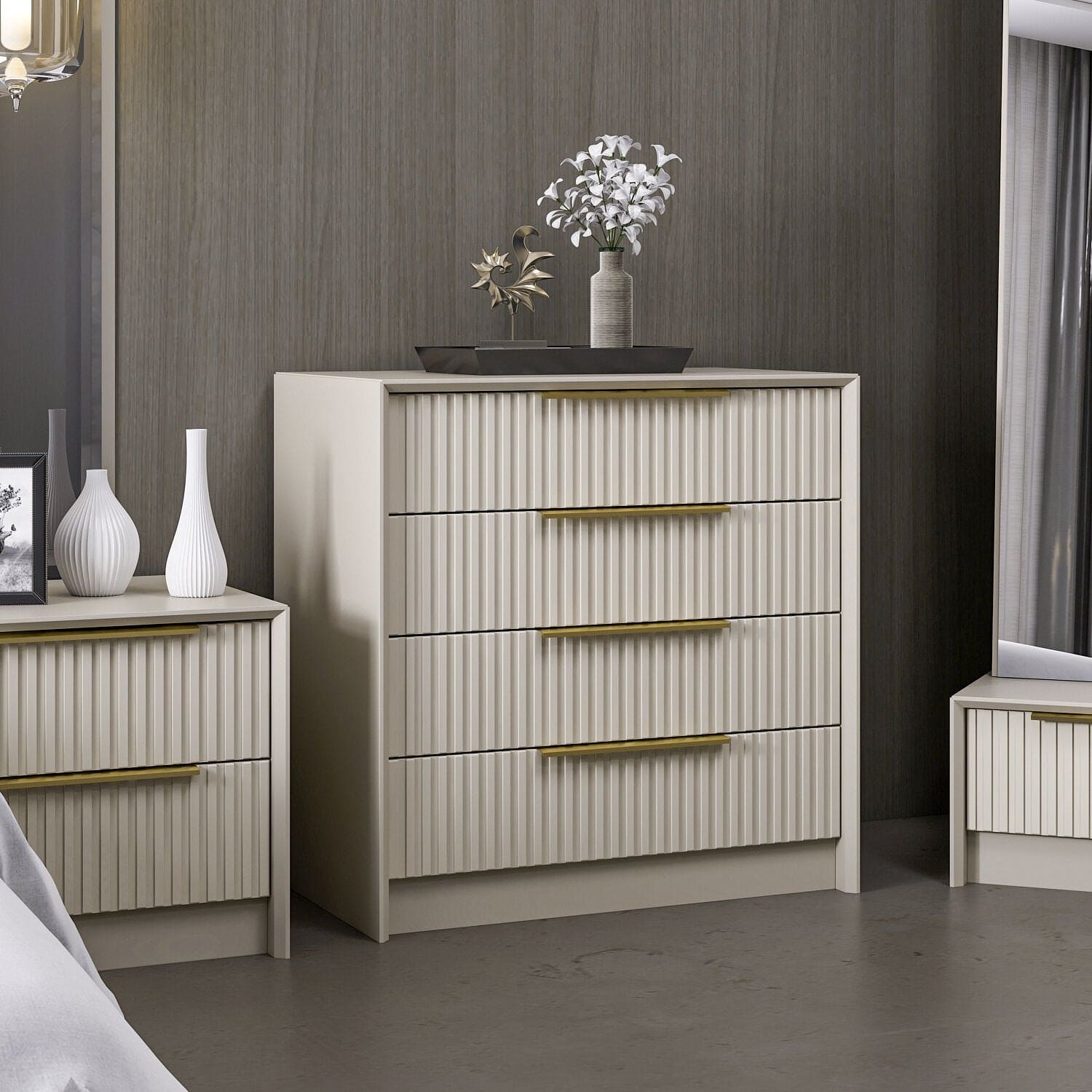 Kale  Luxe 4C Dresser - Sandstone