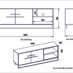 TV Stand Polka - White