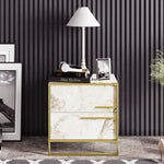 Nightstand Polka - Gold White