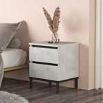 Nightstand LV25-TL - Silver Black