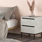 Nightstand LV25-TL - Silver Black