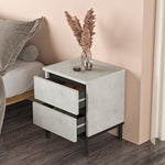 Nightstand LV25-TL - Silver Black