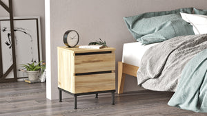 Nightstand LV25-KL - Oak Black