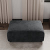 Corduroy  Ottoman- Black