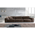 Beech Wood 3 Seater Sofa - Brown