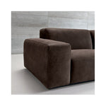 Beech Wood 3 Seater Sofa - Brown