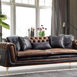 Briaton Avante Guade Luxury Leather 3 seater Sofa.