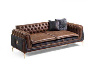 Briaton Avante Guade Luxury Leather 3 seater Sofa.