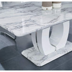 Marble Top Inspired Dining Table 8 Seater