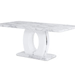 Marble Top Inspired Dining Table 8 Seater