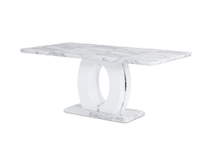 Marble Top Inspired Dining Table 8 Seater