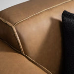 Faraai Leather Square Armchair