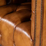 Briaton Vintage Top Leather Tufted  Chair