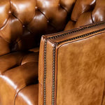 Briaton Vintage Top Leather Tufted  Chair