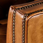 Briaton Vintage Top Leather Tufted  Chair