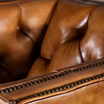 Briaton Vintage Top Leather Tufted  Chair