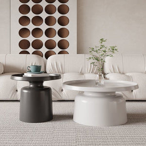 Modern pedestal style coffee table set