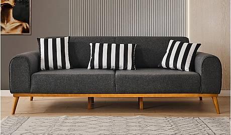 Fio Bachelor Charcoal Grey 2 seater couch - Figure  It Out Furniture