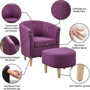 FIO Accent Chair with Ottoman - Figure  It Out Furniture