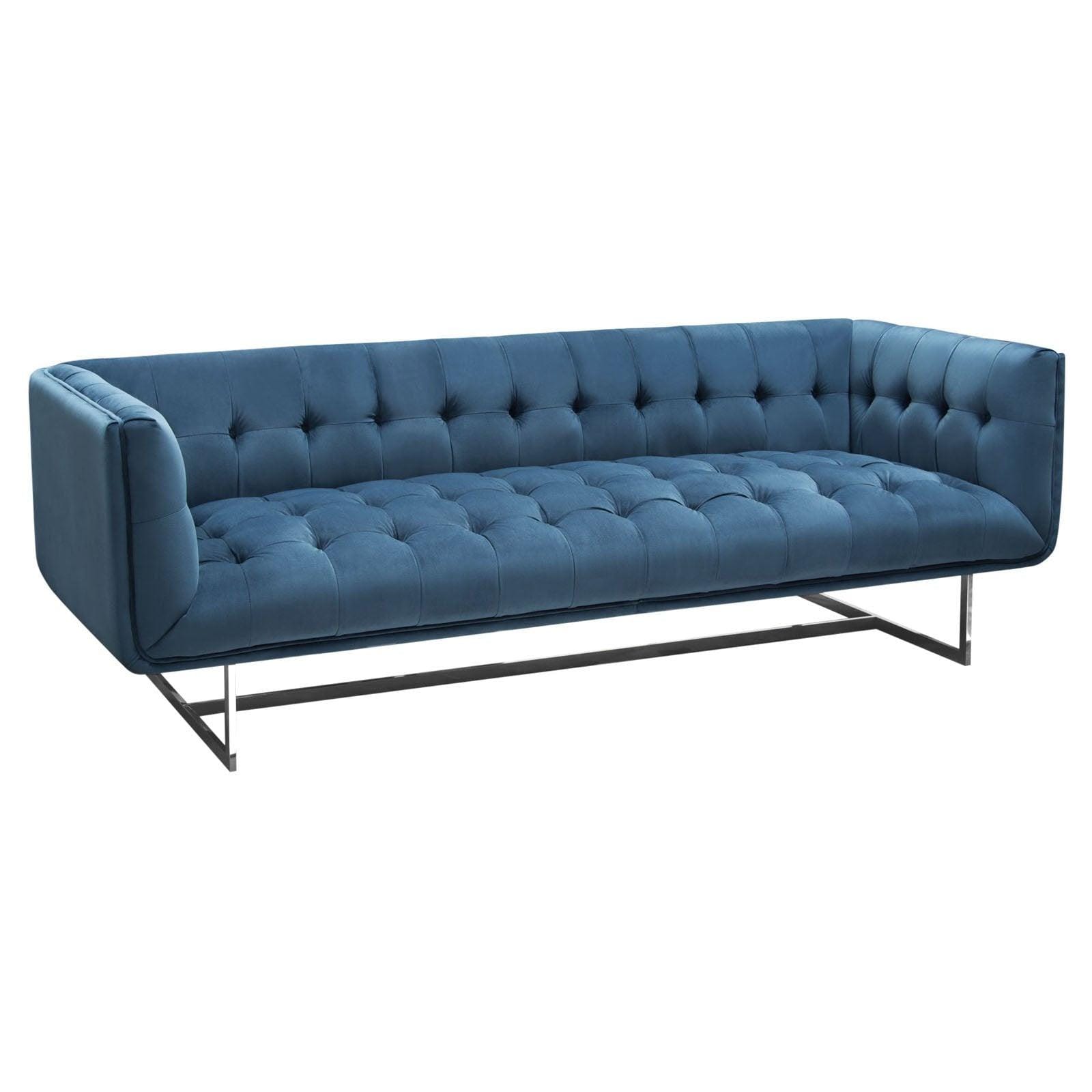 Modern Velvet Sofa 3 Seater - Figure  It Out Furniture