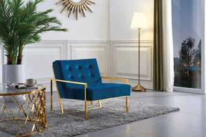 Velvet Accent Chair