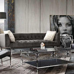 Modern Velvet Sofa 3 Seater - Figure  It Out Furniture