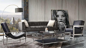 Modern Velvet Sofa 3 Seater - Figure  It Out Furniture